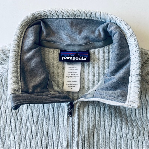 Patagonia Women's Gray Sweater 1/4 Zip Pullover M - Picture 4 of 5